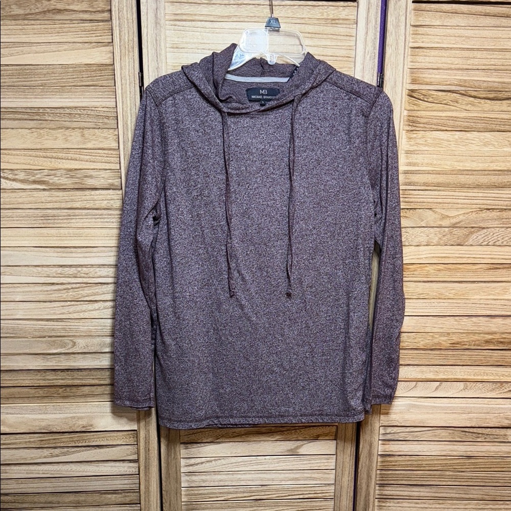 Brandon Michael Long Sleeve Hoodie Purple Size Small